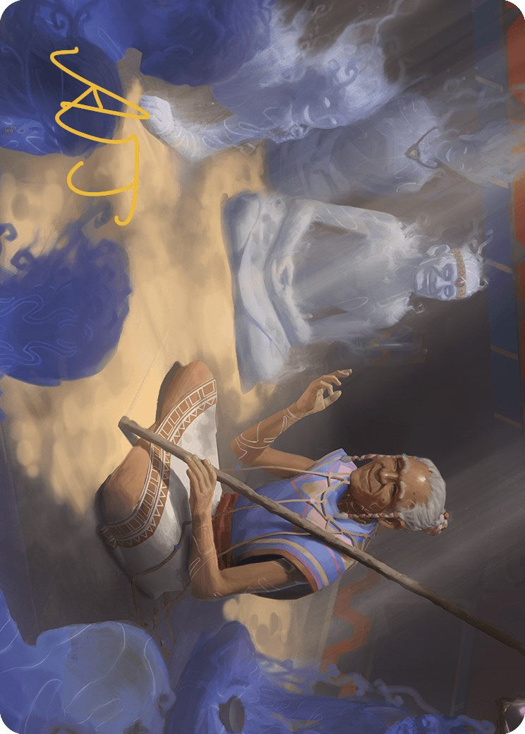 Ancestral Reminiscence Art Card (Gold-Stamped Signature) [The Lost Caverns of Ixalan Art Series] | Webway Games