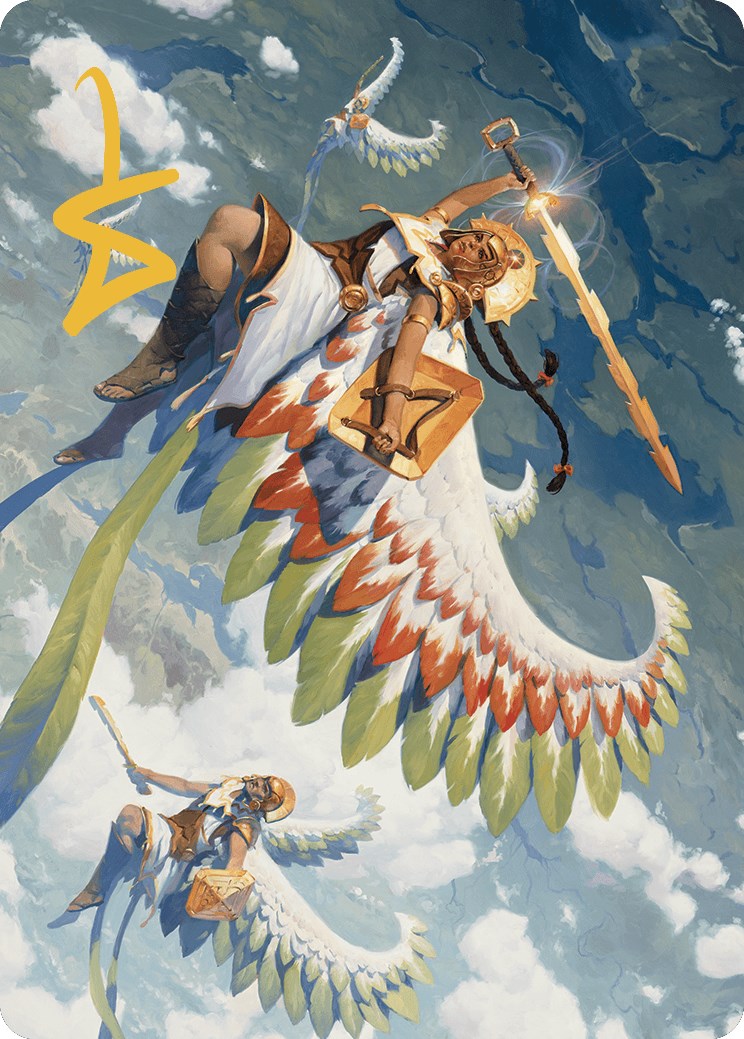 Resplendent Angel Art Card (5/81) (Gold-Stamped Signature) [The Lost Caverns of Ixalan Art Series] | Webway Games