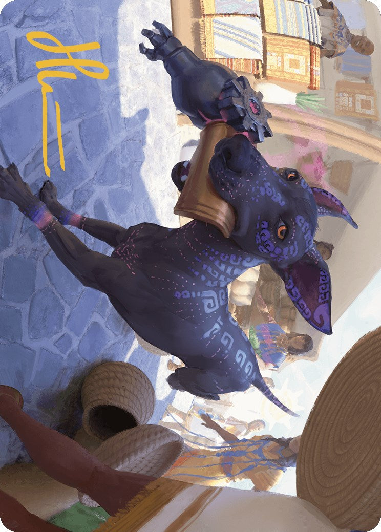 Mischievous Pup Art Card (Gold-Stamped Signature) [The Lost Caverns of Ixalan Art Series] | Webway Games