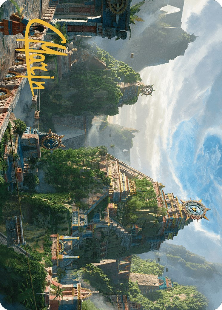 Clifftop Retreat Art Card (Gold-Stamped Signature) [The Lost Caverns of Ixalan Art Series] | Webway Games