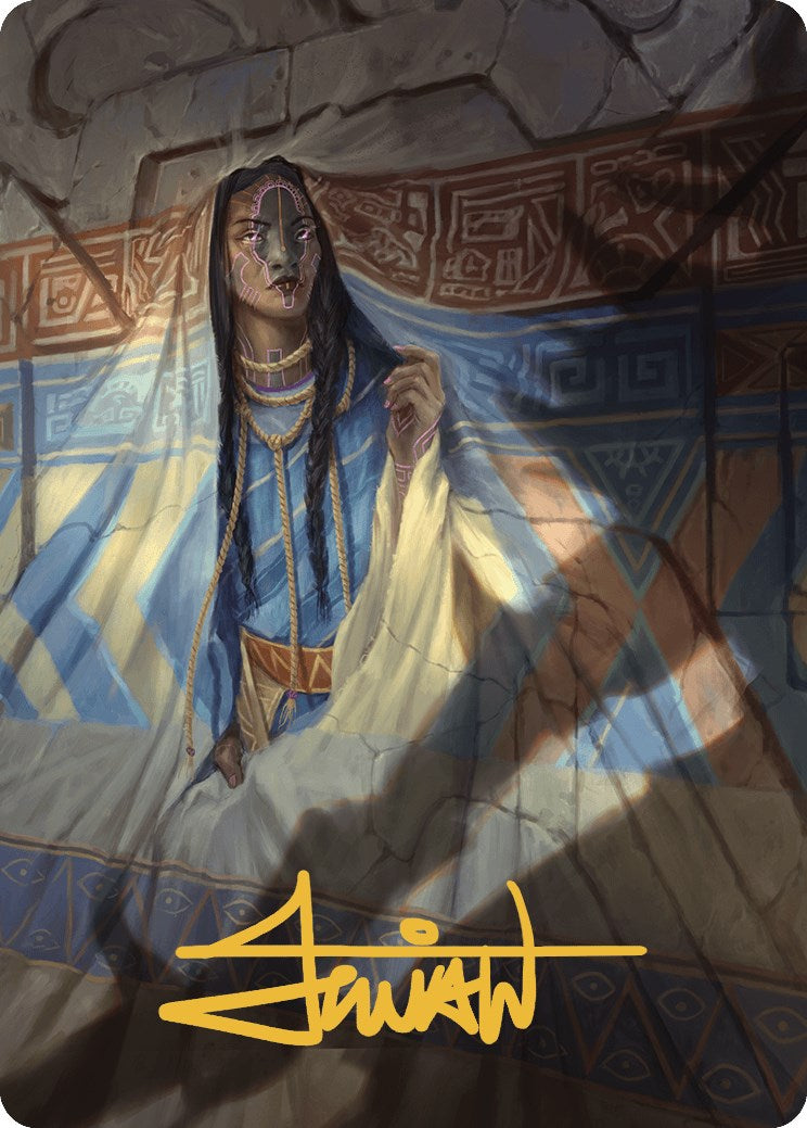 Whispersilk Cloak Art Card (Gold-Stamped Signature) [The Lost Caverns of Ixalan Art Series] | Webway Games