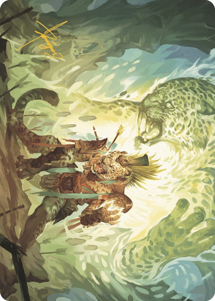 Might of the Ancestors Art Card (Gold-Stamped Signature) [The Lost Caverns of Ixalan Art Series] | Webway Games
