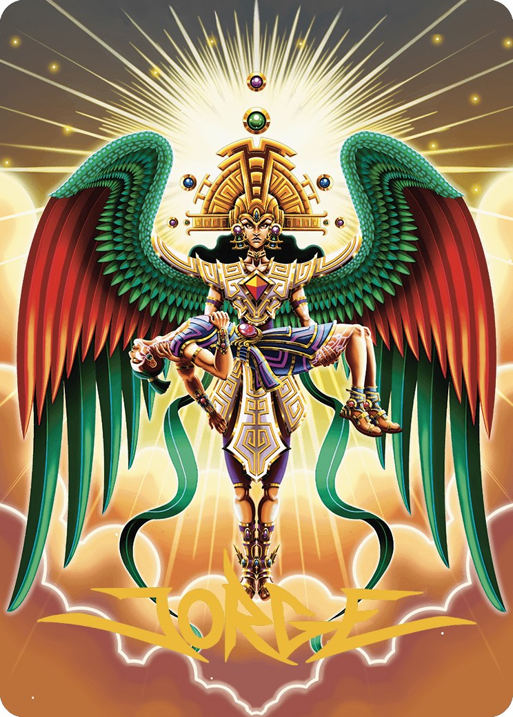 Resplendent Angel Art Card (59/81) (Gold-Stamped Signature) [The Lost Caverns of Ixalan Art Series] | Webway Games
