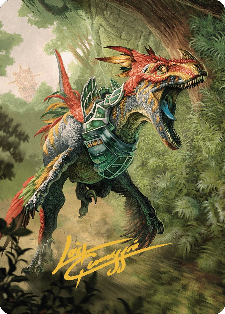 Dinosaur Token Art Card (Gold-Stamped Signature) [The Lost Caverns of Ixalan Art Series] | Webway Games