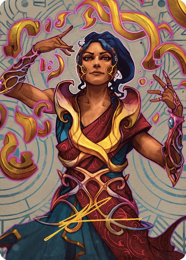 Saheeli, the Sun's Brilliance Art Card (Gold-Stamped Signature) [The Lost Caverns of Ixalan Art Series] | Webway Games