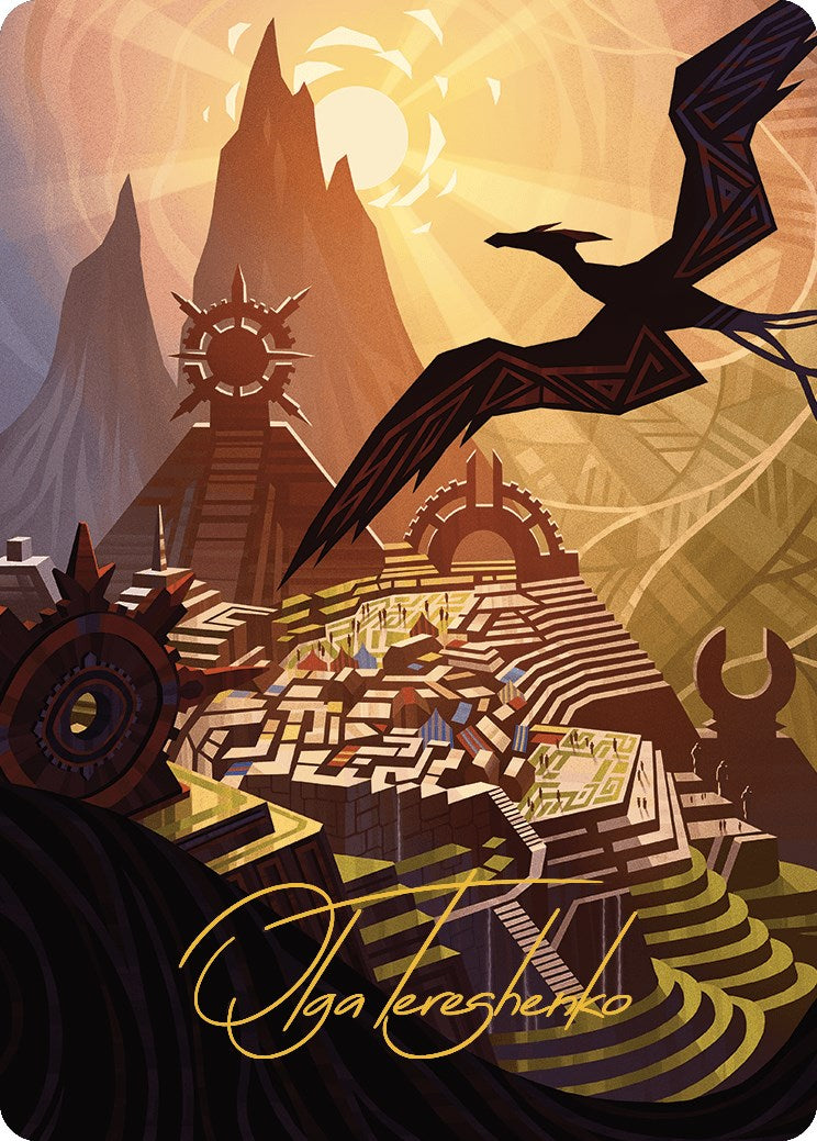 Plains Art Card (Gold-Stamped Signature) [The Lost Caverns of Ixalan Art Series] | Webway Games