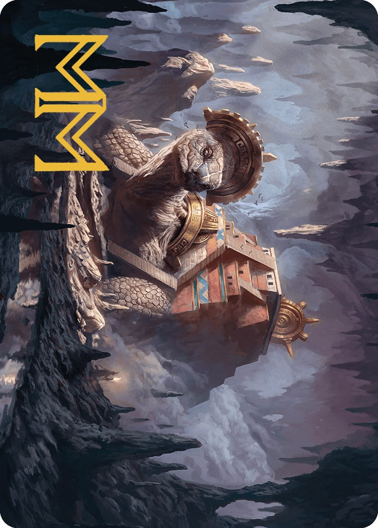 Bedrock Tortoise Art Card (Gold-Stamped Signature) [The Lost Caverns of Ixalan Art Series] | Webway Games