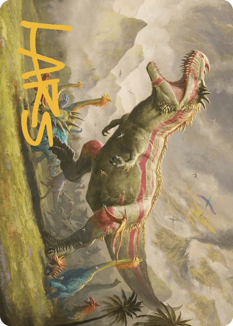 Ghalta, Stampede Tyrant Art Card (Gold-Stamped Signature) [The Lost Caverns of Ixalan Art Series] | Webway Games