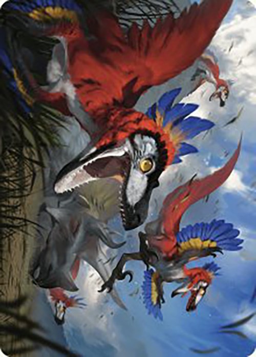 Wrathful Raptors Art Card [The Lost Caverns of Ixalan Art Series] | Webway Games