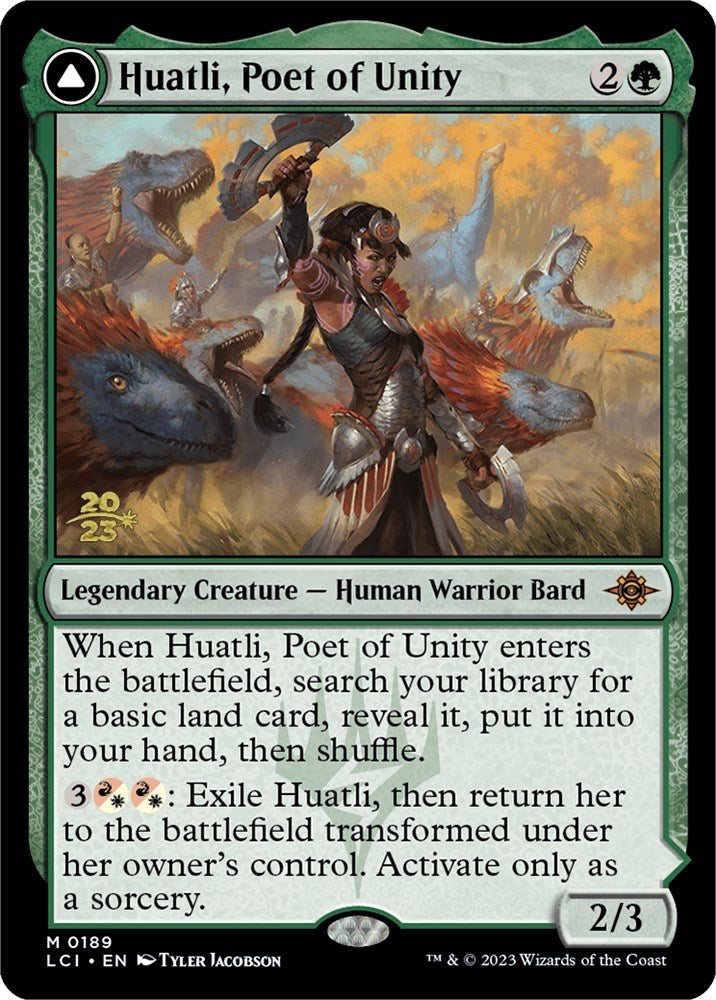 Huatli, Poet of Unity // Roar of the Fifth People [The Lost Caverns of Ixalan Prerelease Cards] | Webway Games