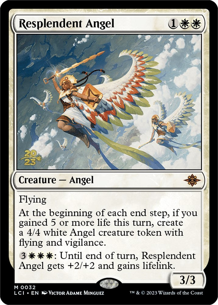Resplendent Angel (LCI) [The Lost Caverns of Ixalan Prerelease Cards] | Webway Games