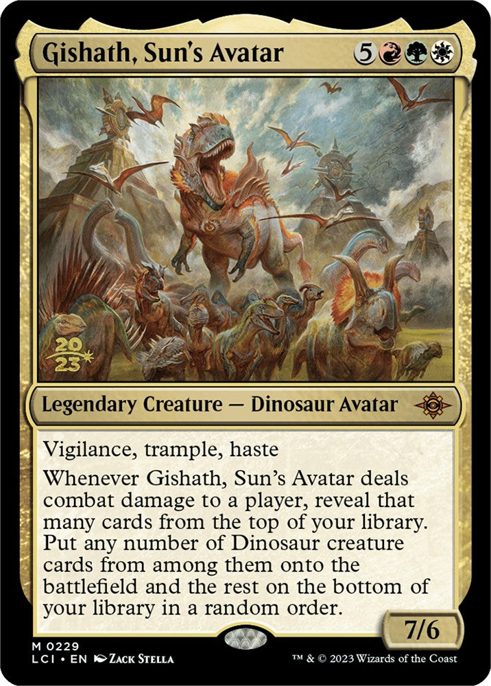 Gishath, Sun's Avatar (LCI) [The Lost Caverns of Ixalan Prerelease Cards] | Webway Games