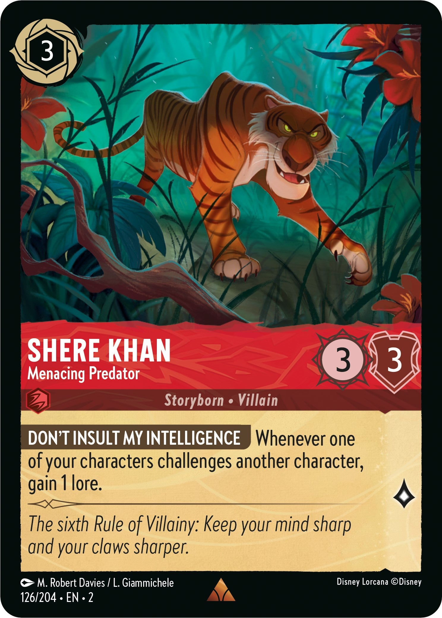 Shere Khan - Menacing Predator (126/204) [Rise of the Floodborn] | Webway Games