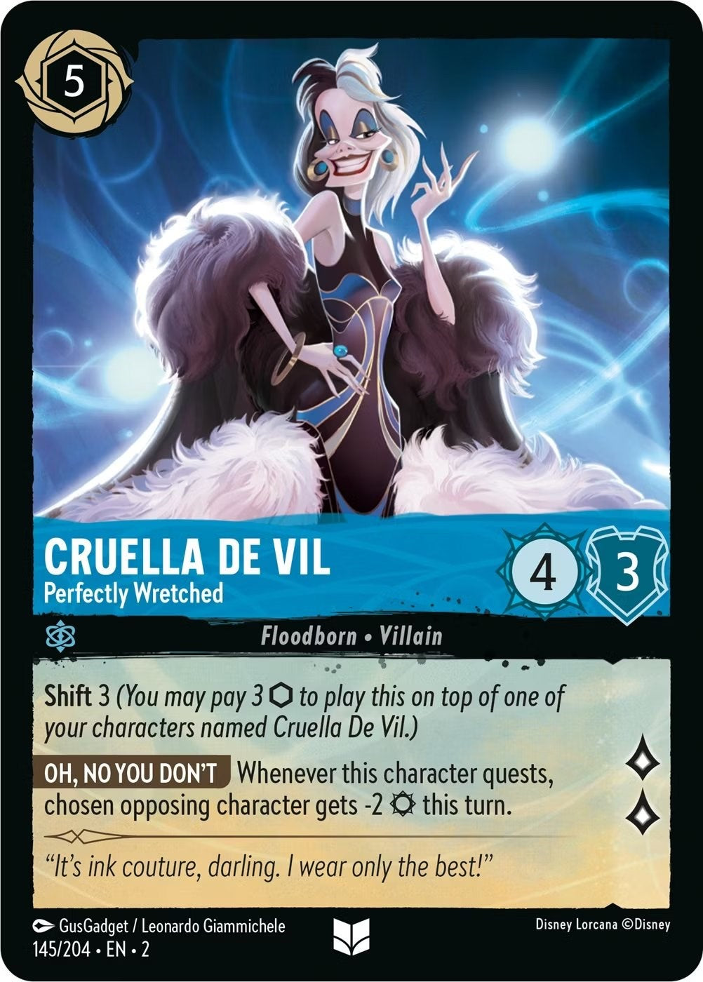 Cruella De Vil - Perfectly Wretched (145/204) [Rise of the Floodborn] | Webway Games