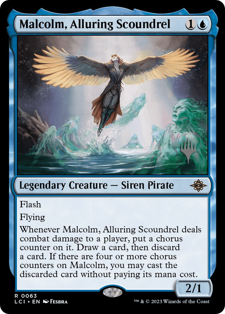 Malcolm, Alluring Scoundrel (Promo Pack) [The Lost Caverns of Ixalan Promos] | Webway Games