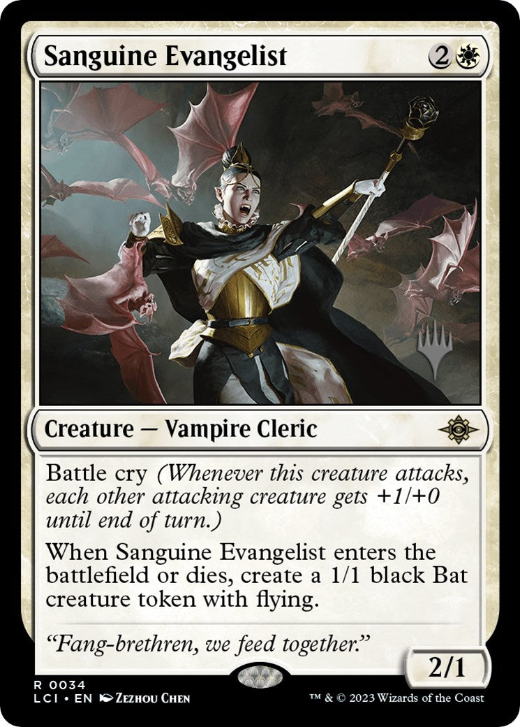 Sanguine Evangelist (Promo Pack) [The Lost Caverns of Ixalan Promos] | Webway Games