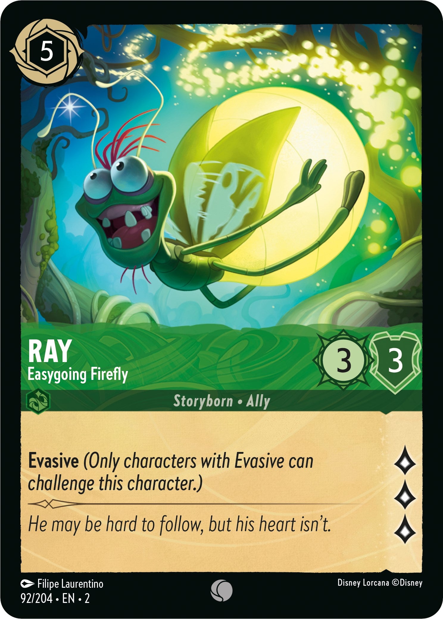 Ray - Easygoing Firefly (92/204) [Rise of the Floodborn] | Webway Games