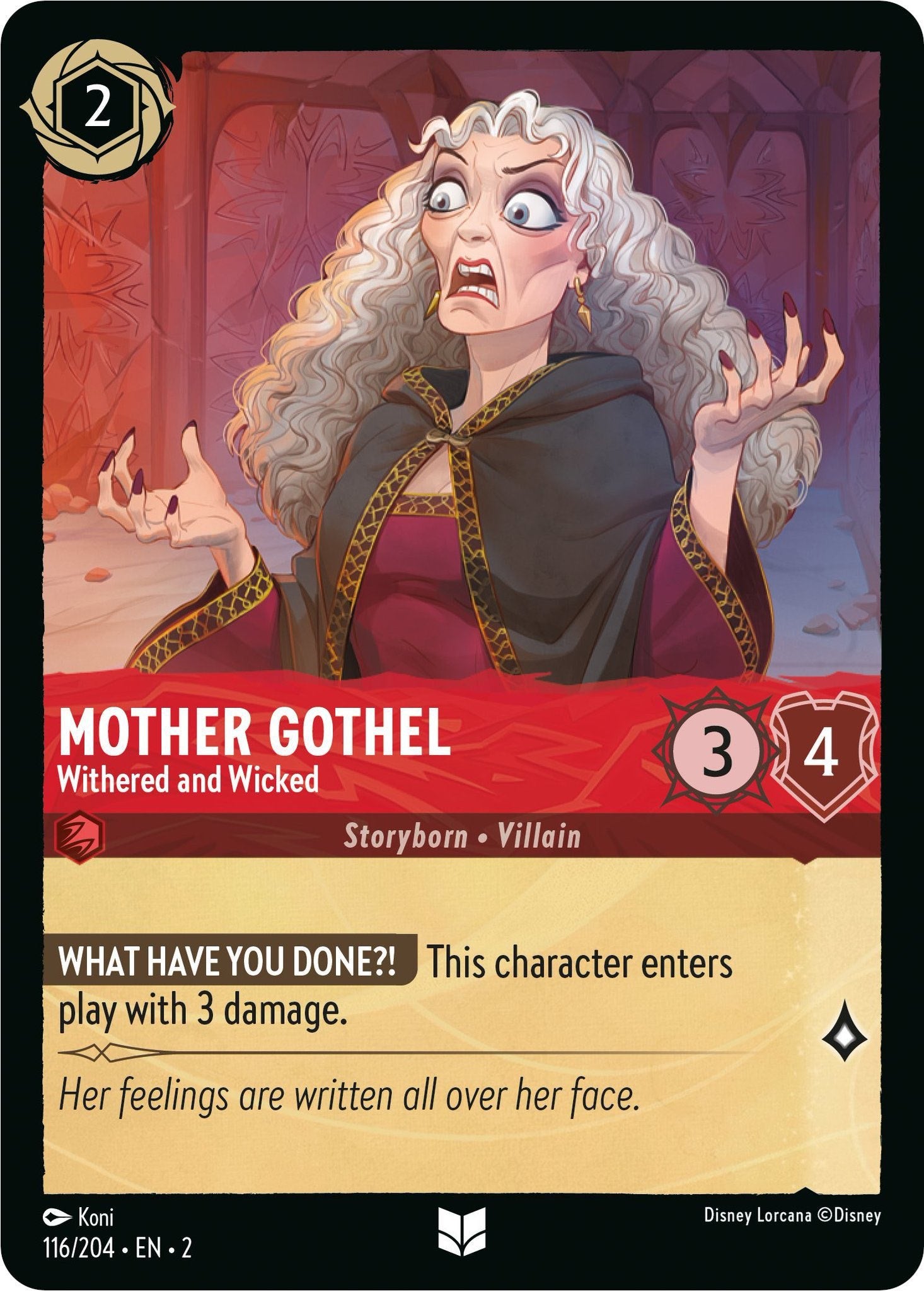 Mother Gothel - Withered and Wicked (116/204) [Rise of the Floodborn] | Webway Games