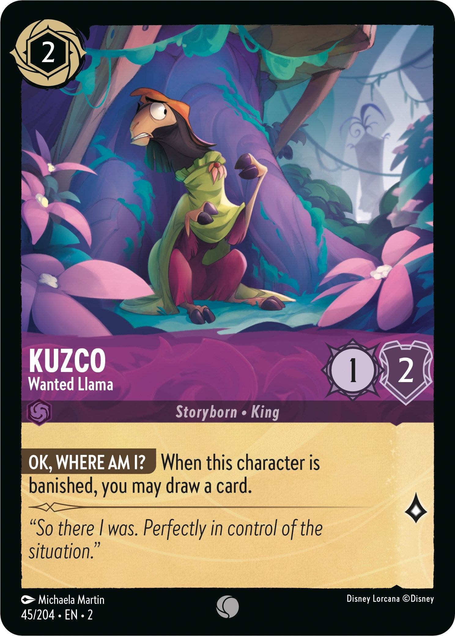 Kuzco - Wanted Llama (45/204) [Rise of the Floodborn] | Webway Games