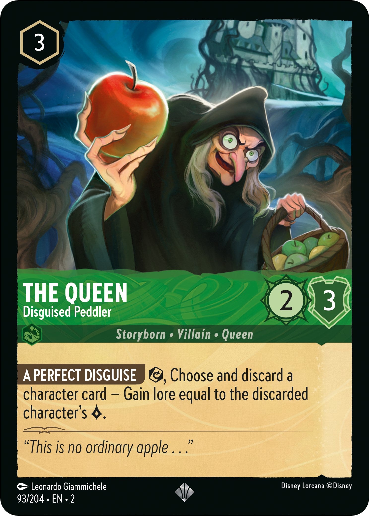 The Queen - Disguised Peddler (93/204) [Rise of the Floodborn] | Webway Games