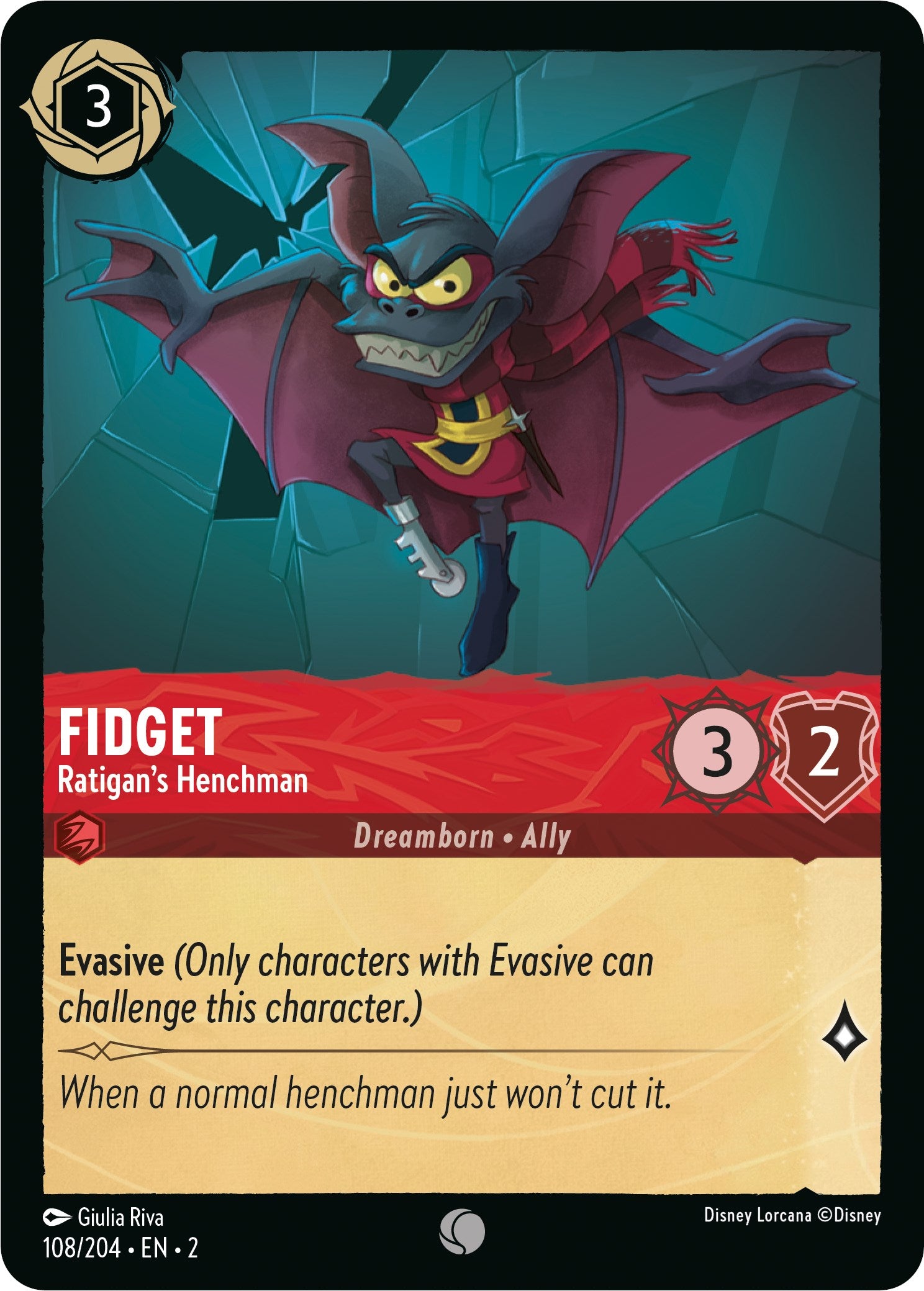 Fidget - Ratigan's Henchman (108/204) [Rise of the Floodborn] | Webway Games