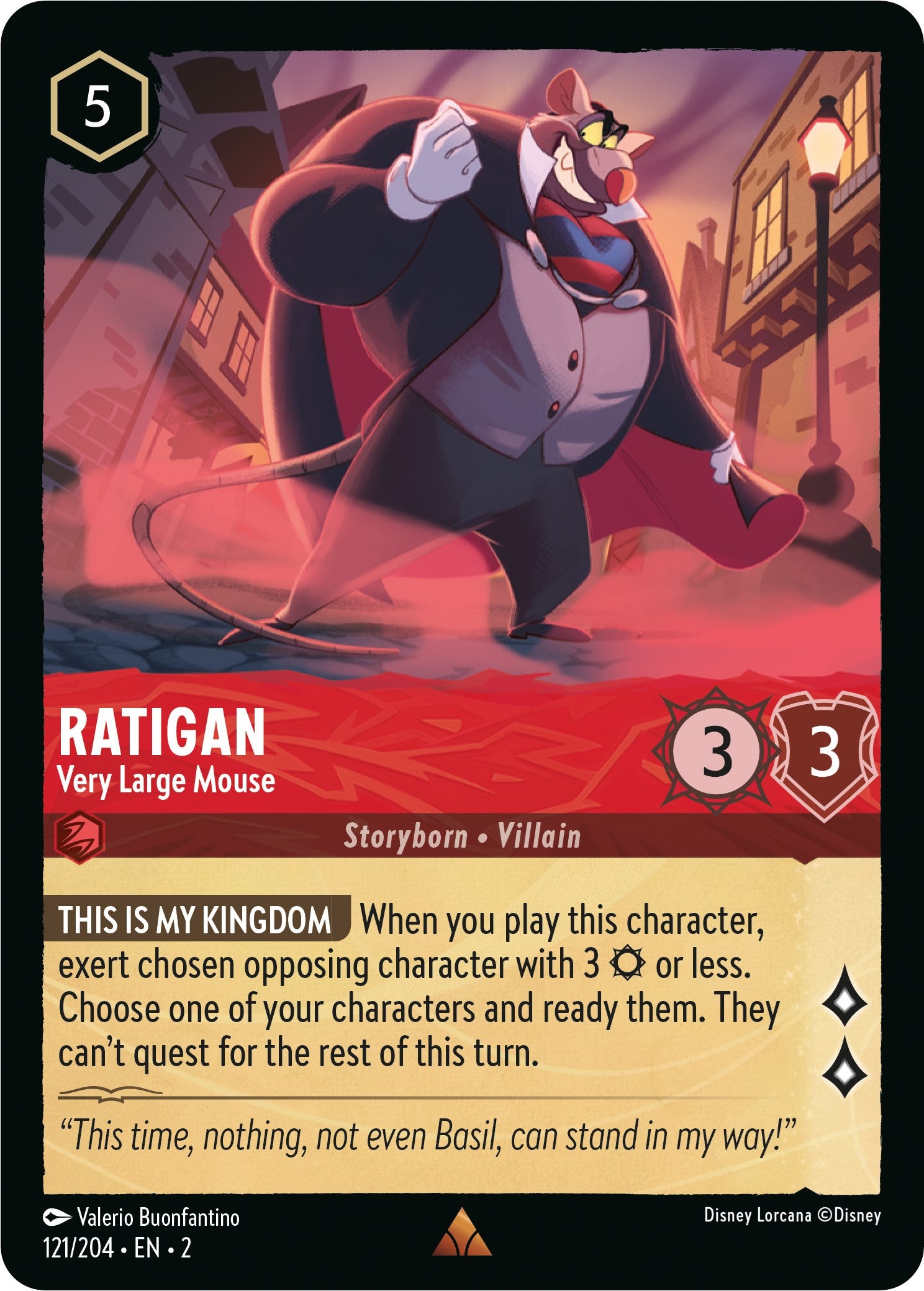 Ratigan - Very Large Mouse (121/204) [Rise of the Floodborn] | Webway Games