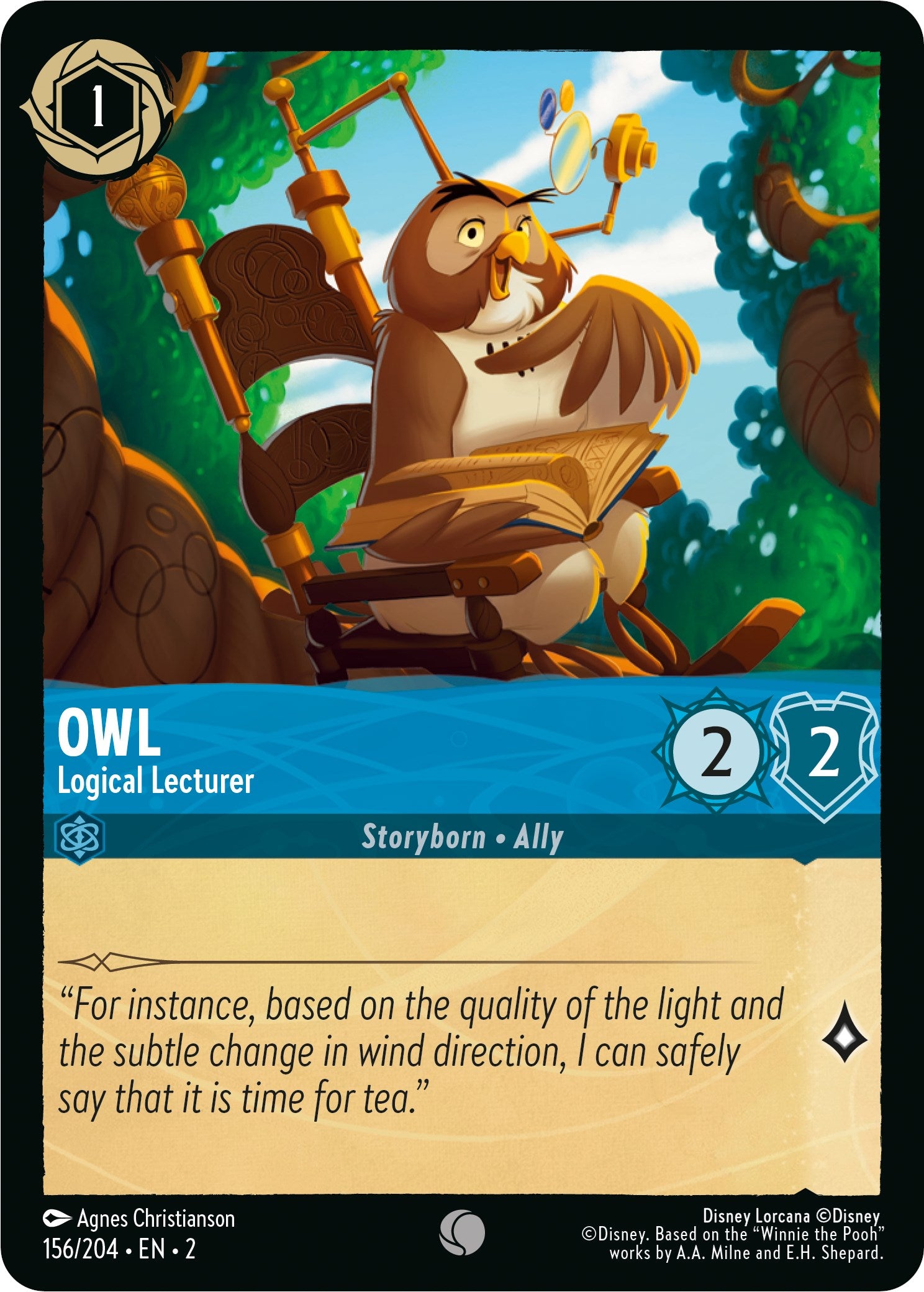Owl - Logical Lecturer (156/204) [Rise of the Floodborn] | Webway Games