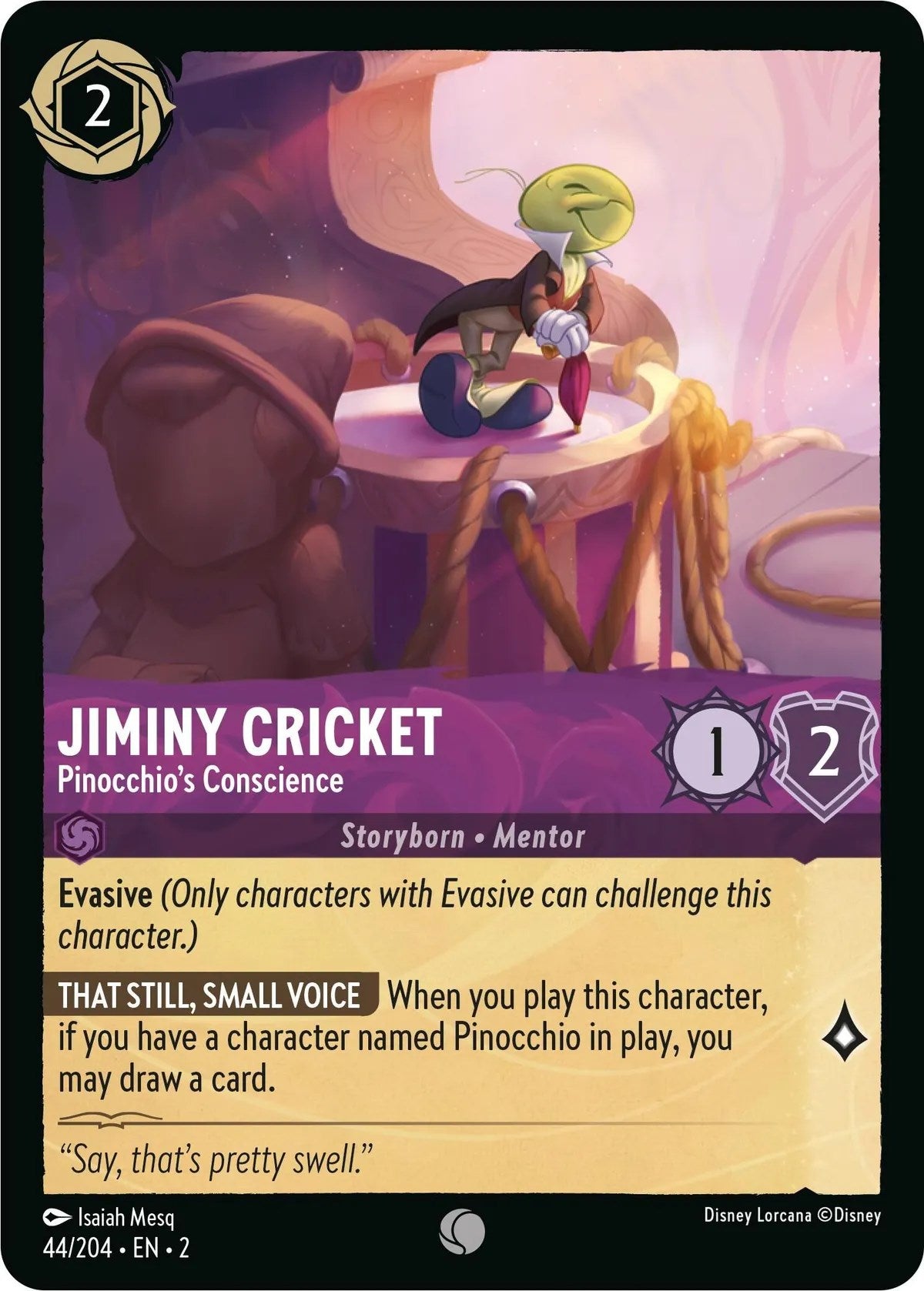 Jiminy Cricket - Pinocchio's Conscience (44/204) [Rise of the Floodborn] | Webway Games