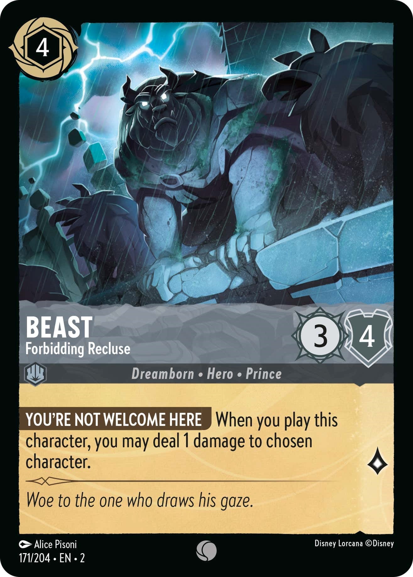Beast - Forbidding Recluse (171/204) [Rise of the Floodborn] | Webway Games