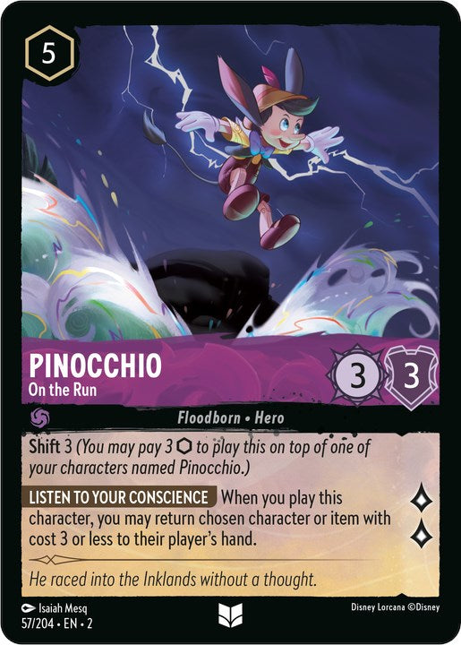 Pinocchio - On the Run (57/204) [Rise of the Floodborn] | Webway Games