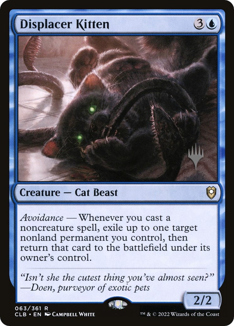 Displacer Kitten (Promo Pack) [Commander Legends: Battle for Baldur's Gate Promos] | Webway Games