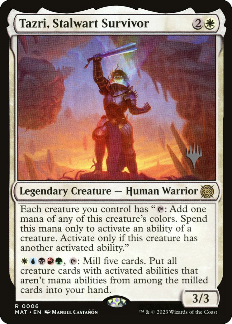Tazri, Stalwart Survivor (Promo Pack) [The Lost Caverns of Ixalan Promos] | Webway Games