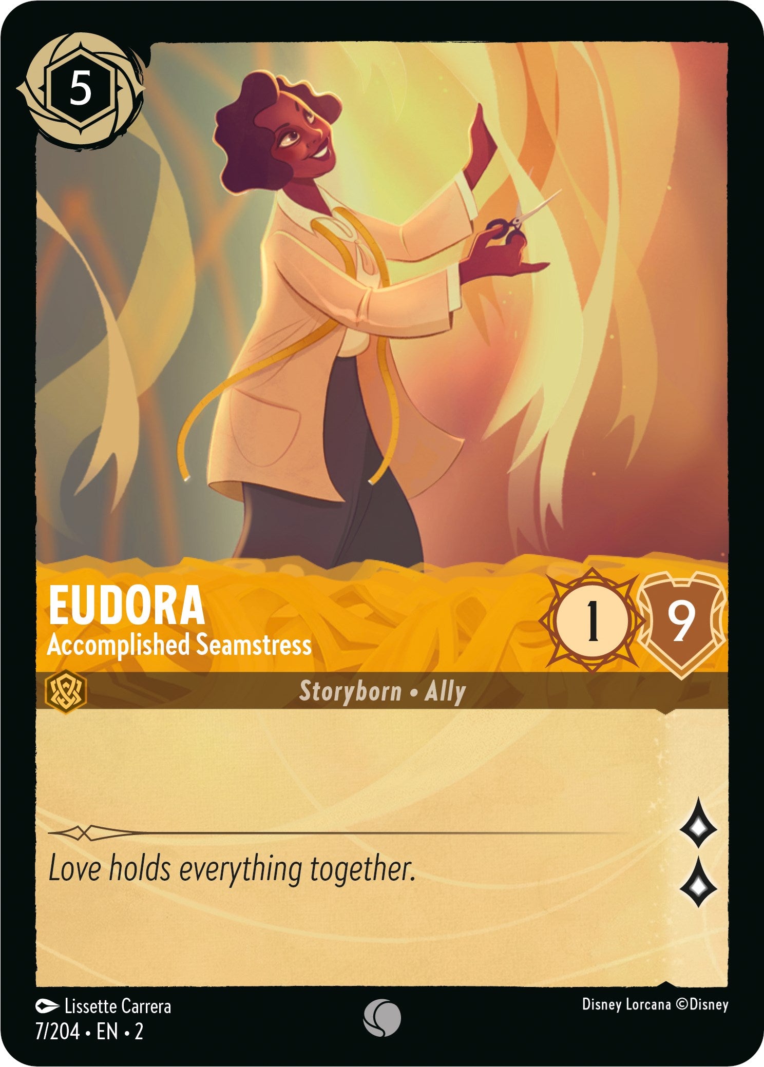 Eudora - Accomplished Seamstress (7/204) [Rise of the Floodborn] | Webway Games