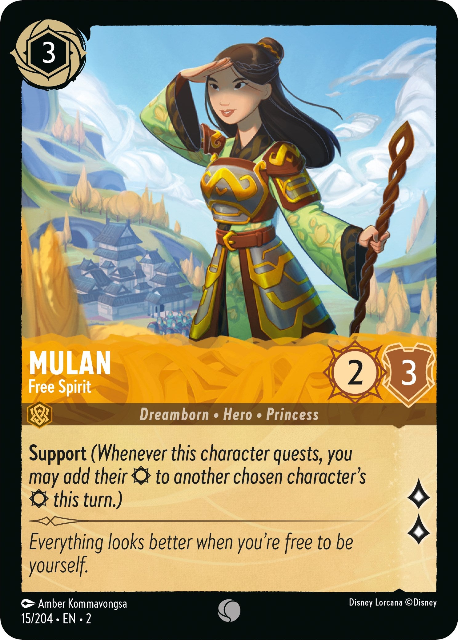 Mulan - Free Spirit (15/204) [Rise of the Floodborn] | Webway Games