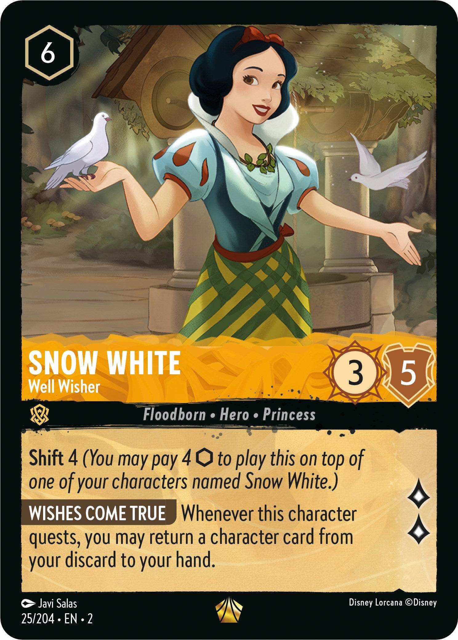 Snow White - Well Wisher (25/204) [Rise of the Floodborn] | Webway Games