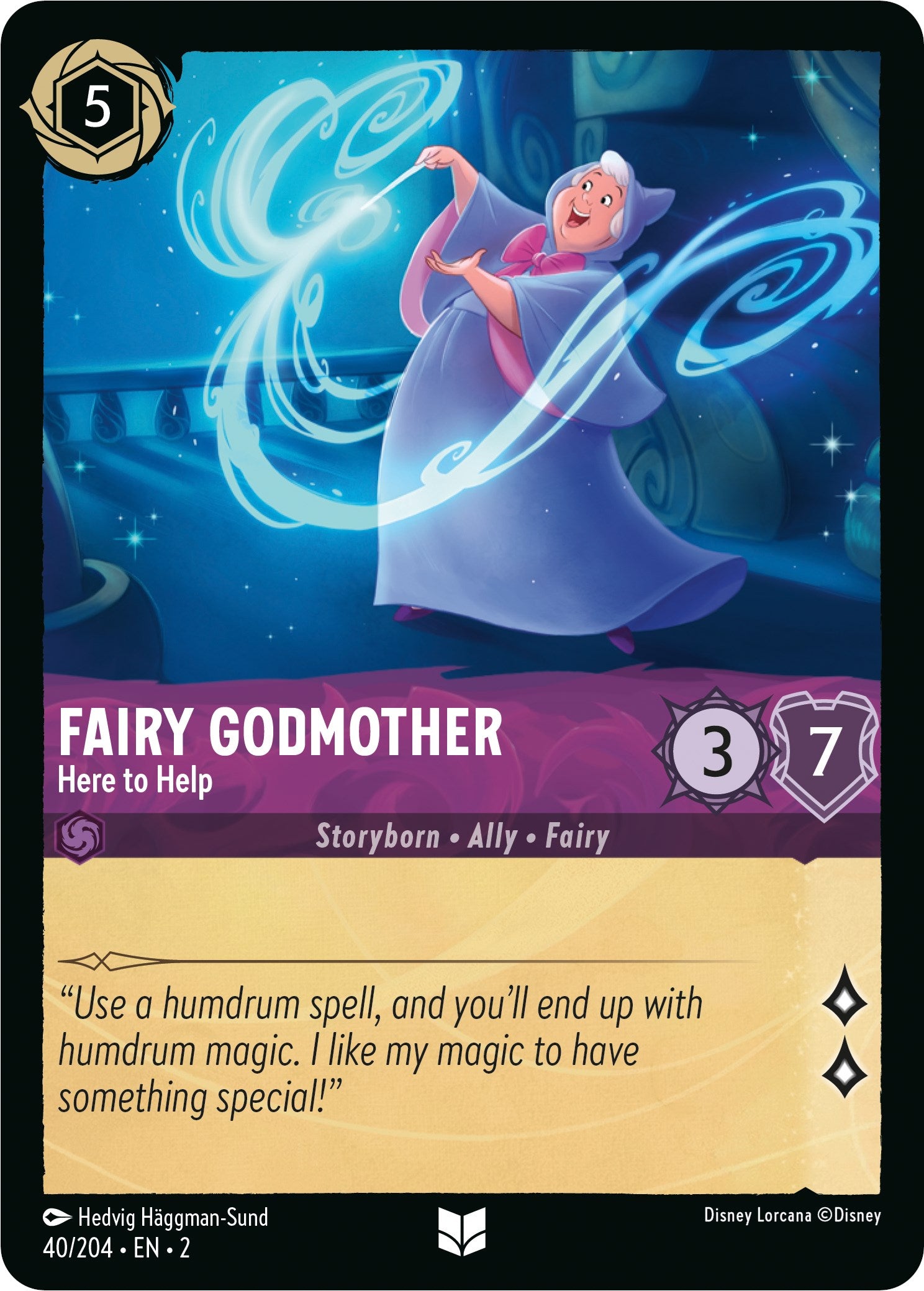 Fairy Godmother - Here to Help (40/204) [Rise of the Floodborn] | Webway Games