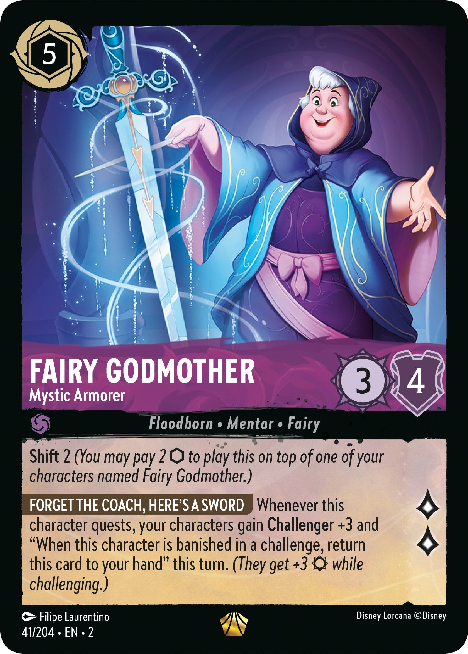 Fairy Godmother - Mystic Armorer (41/204) [Rise of the Floodborn] | Webway Games