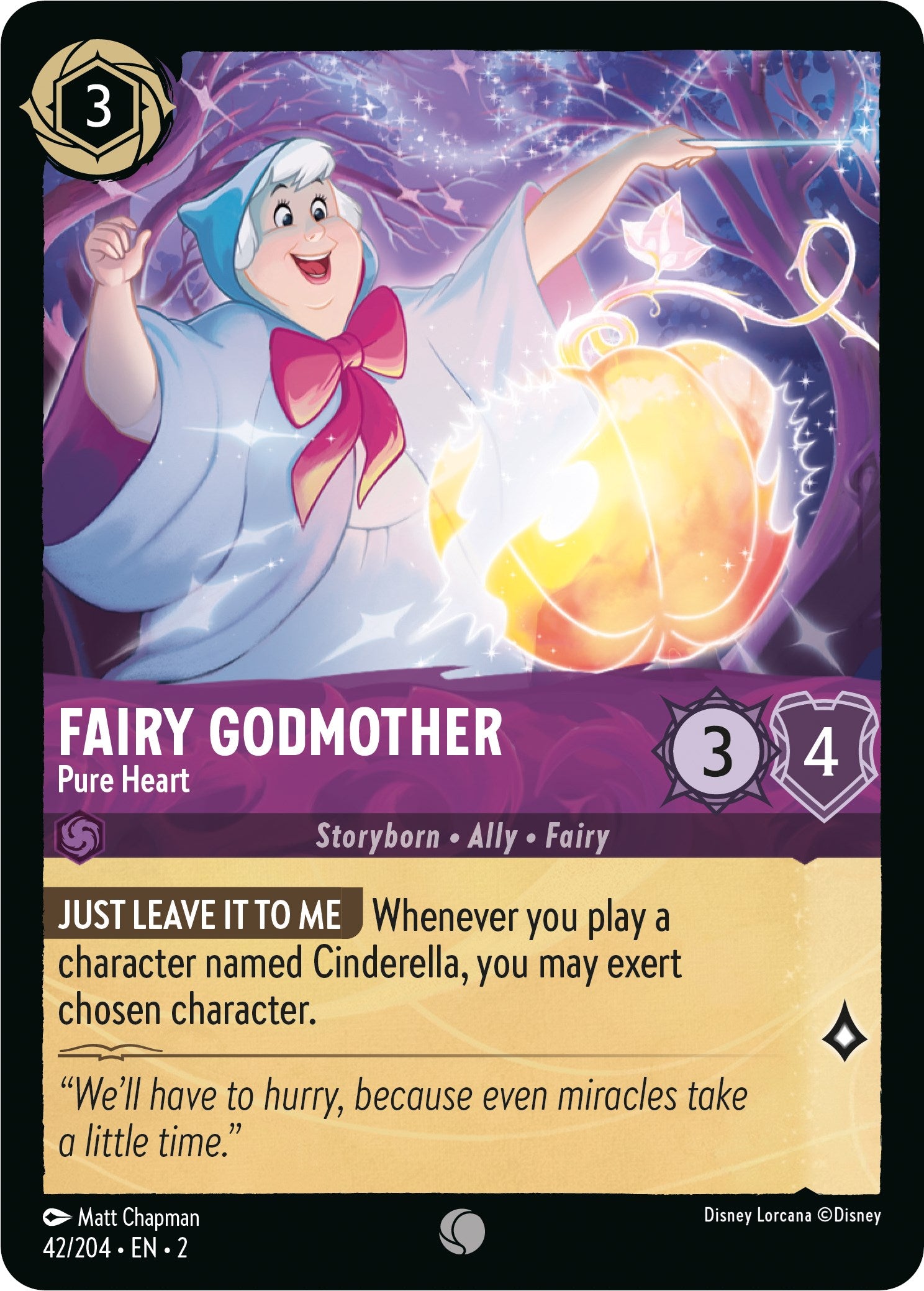 Fairy Godmother - Pure Heart (42/204) [Rise of the Floodborn] | Webway Games