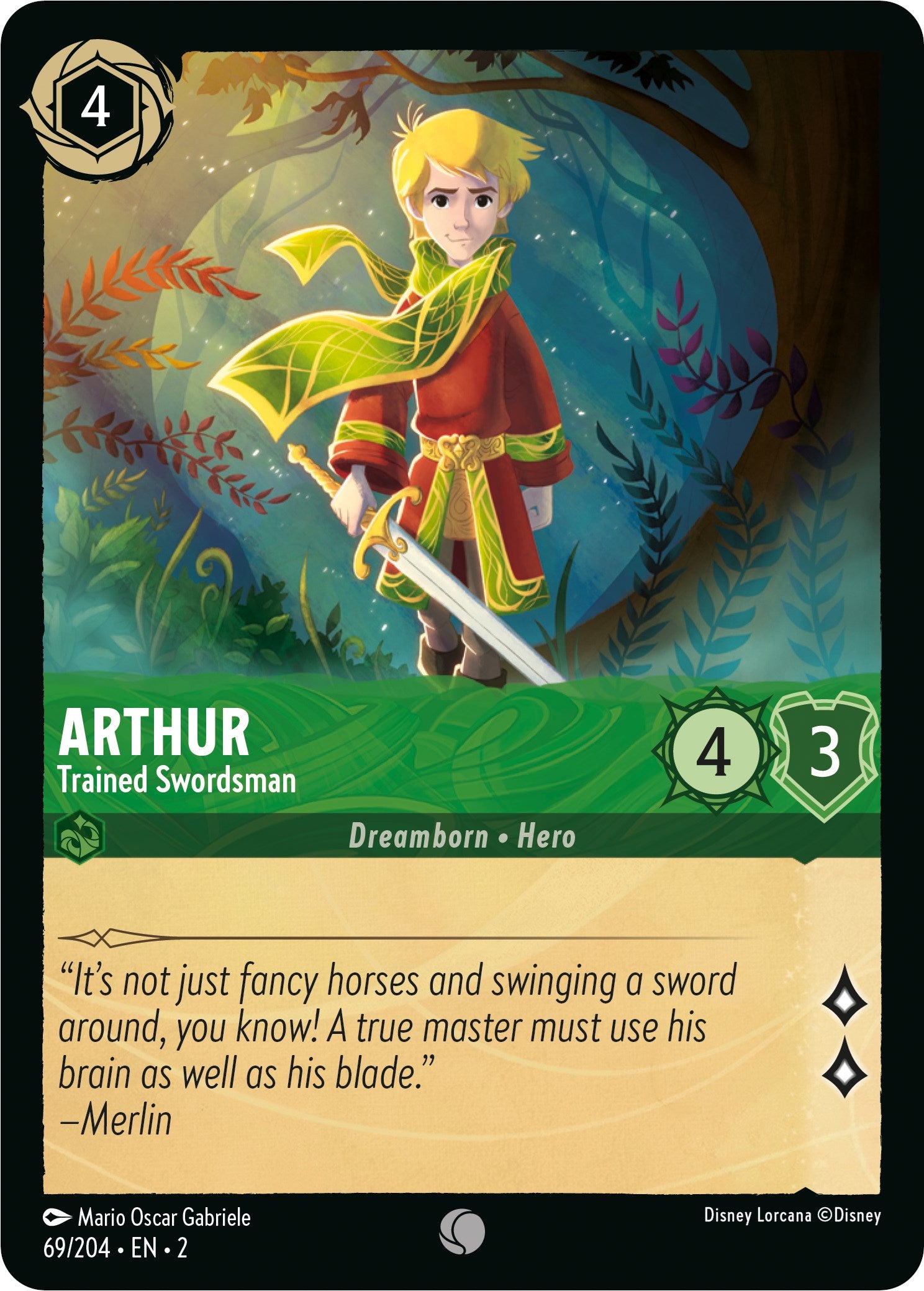 Arthur - Trained Swordsman (69/204) [Rise of the Floodborn] | Webway Games