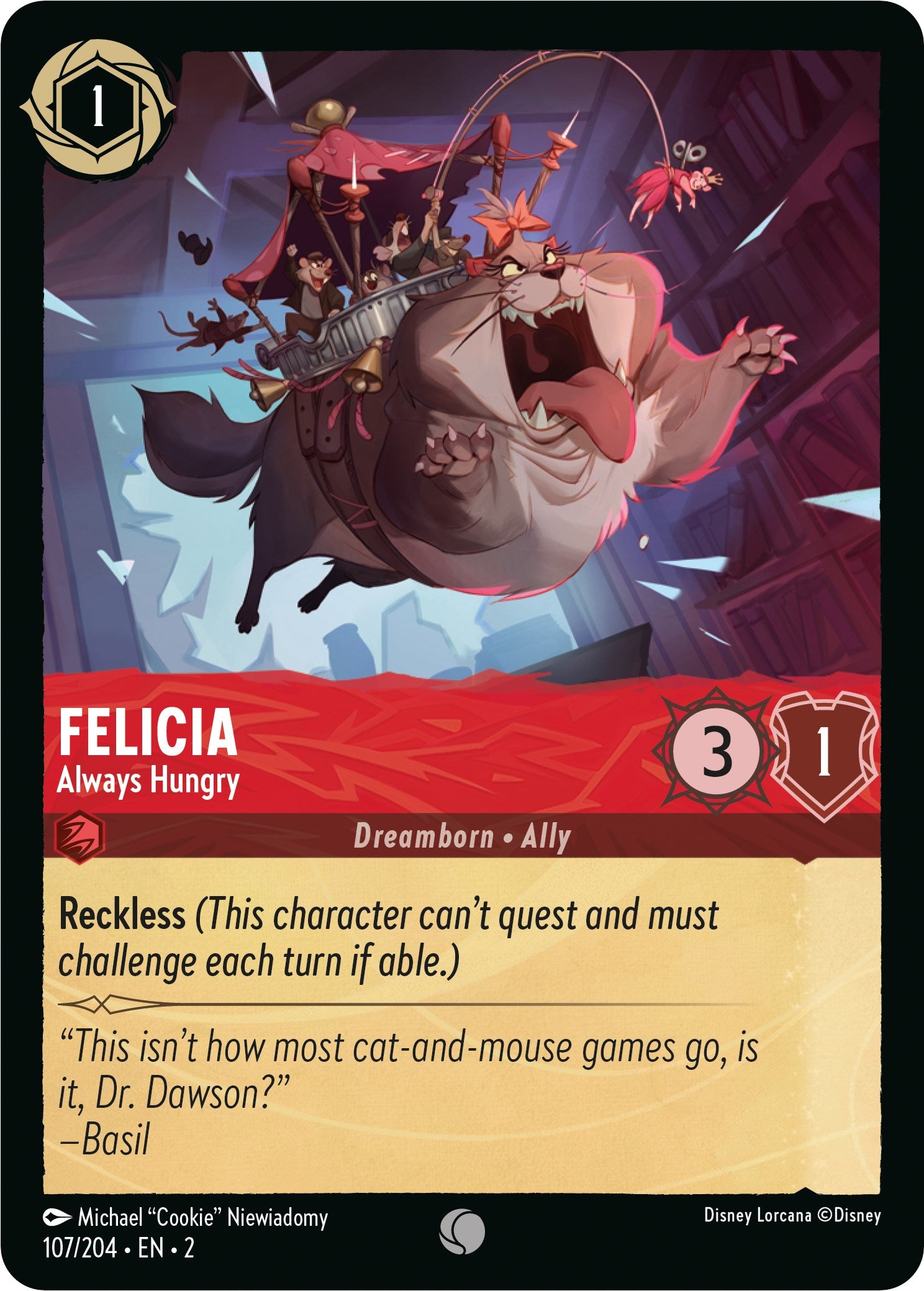 Felicia - Always Hungry (107/204) [Rise of the Floodborn] | Webway Games