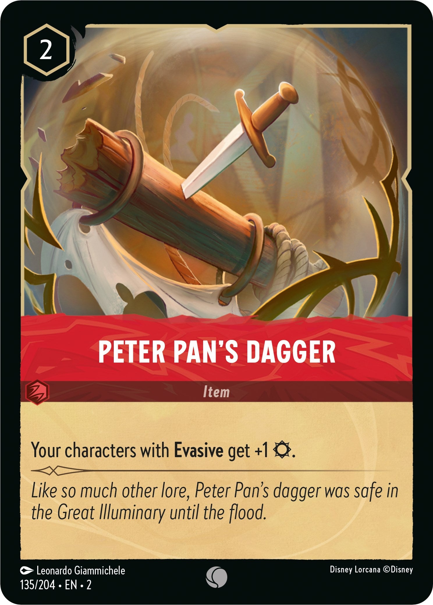 Peter Pan's Dagger (135/204) [Rise of the Floodborn] | Webway Games