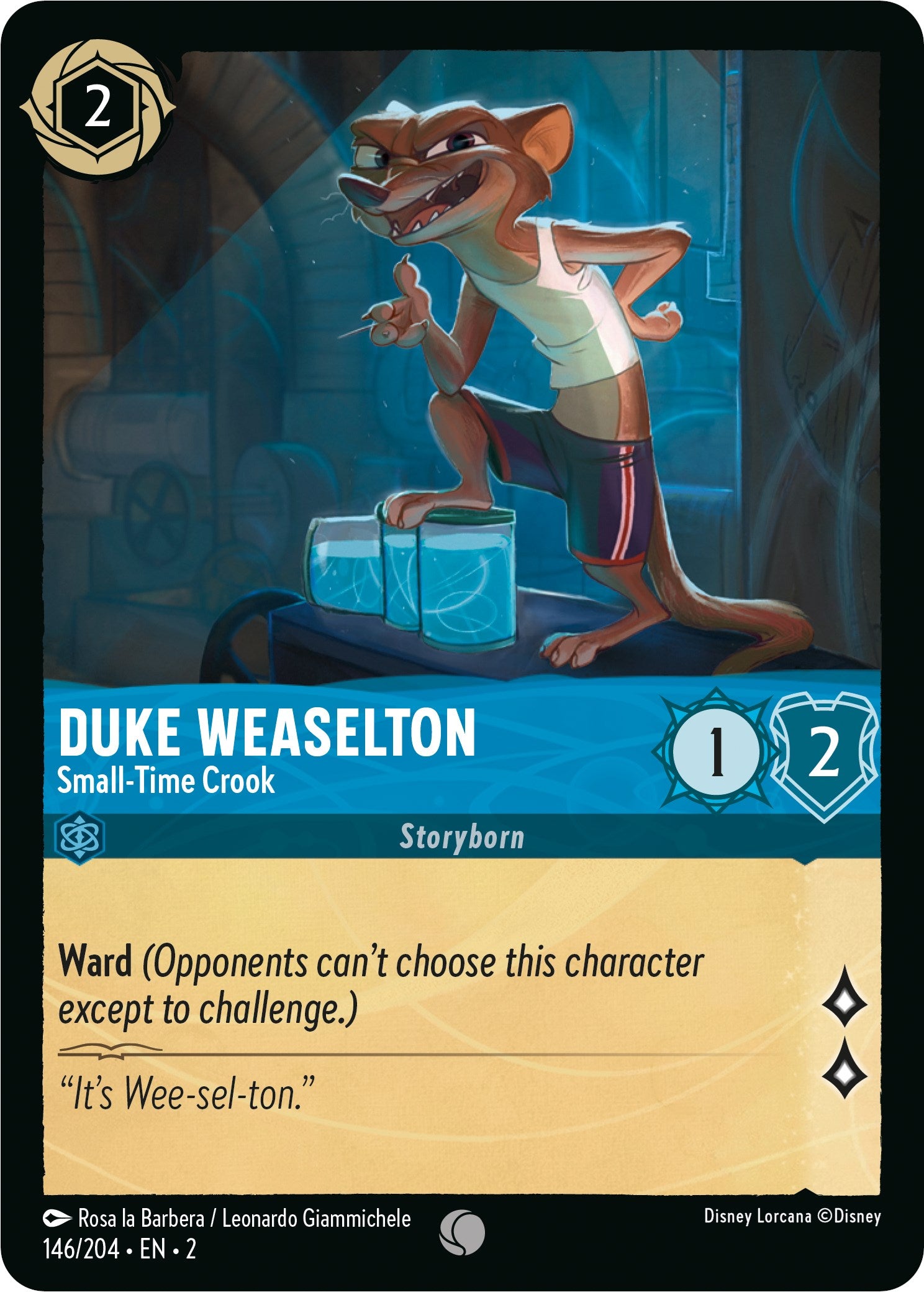 Duke Weaselton - Small-Time Crook (146/204) [Rise of the Floodborn] | Webway Games