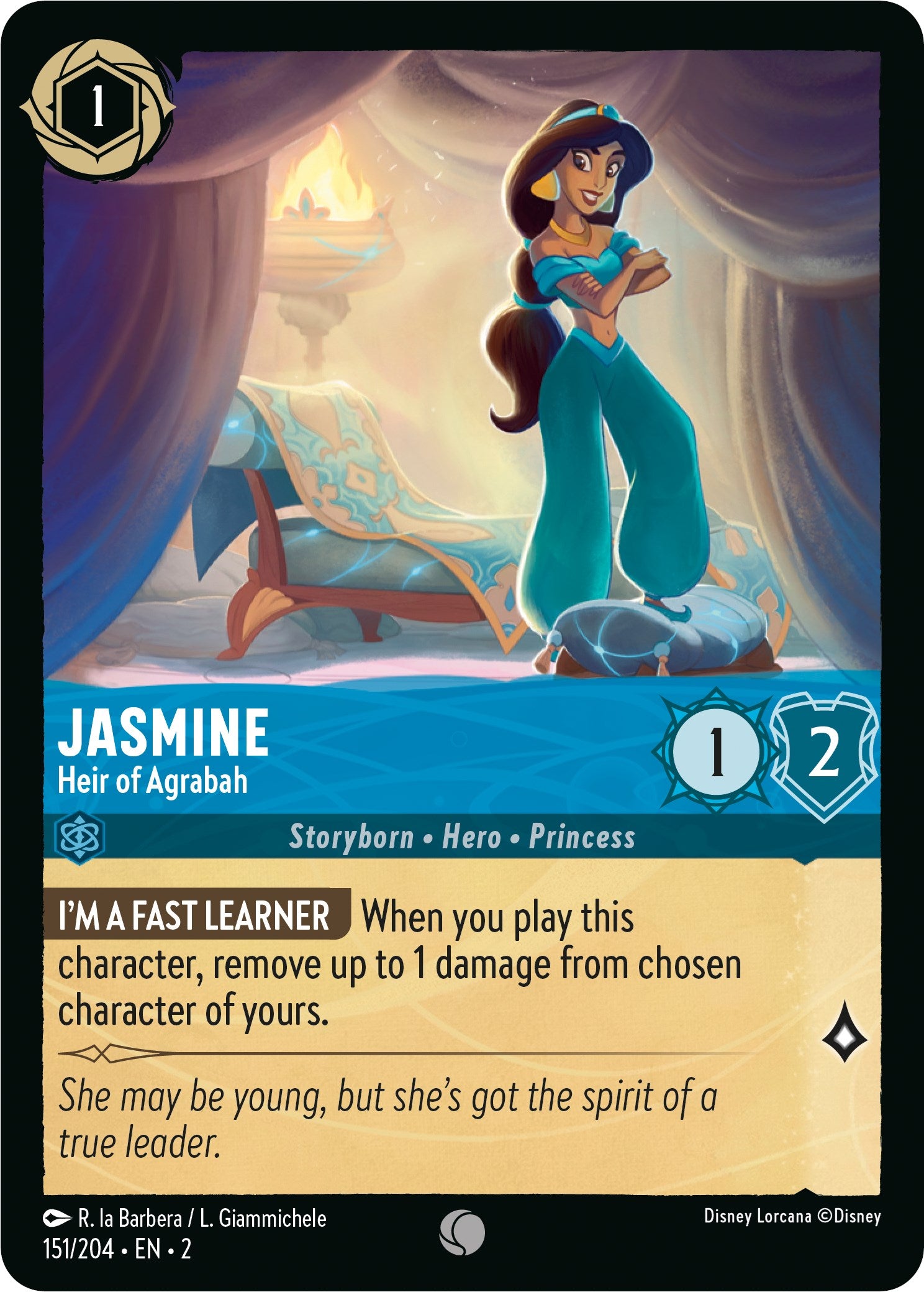 Jasmine - Heir of Agrabah (151/204) [Rise of the Floodborn] | Webway Games