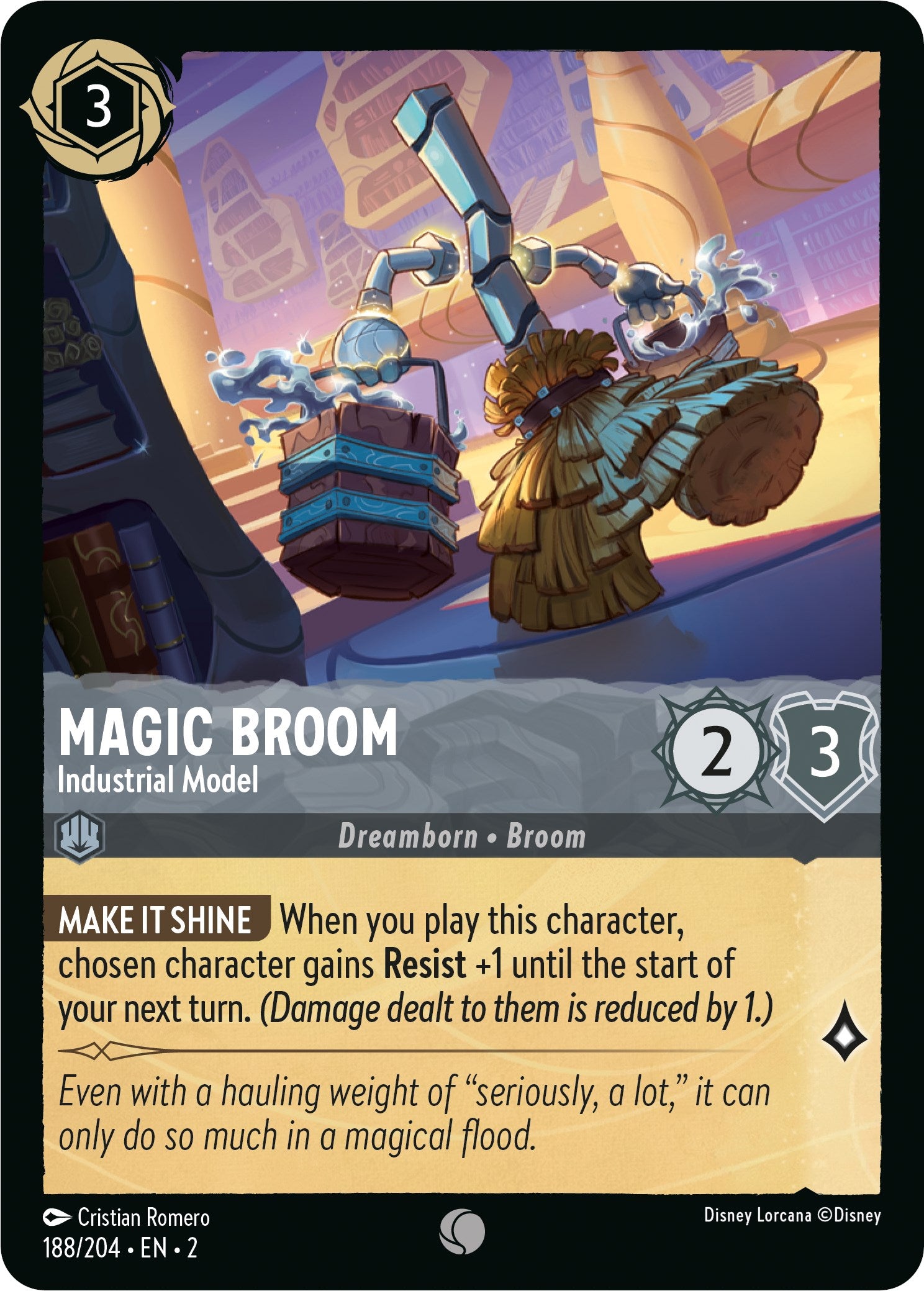 Magic Broom - Industrial Model (188/204) [Rise of the Floodborn] | Webway Games