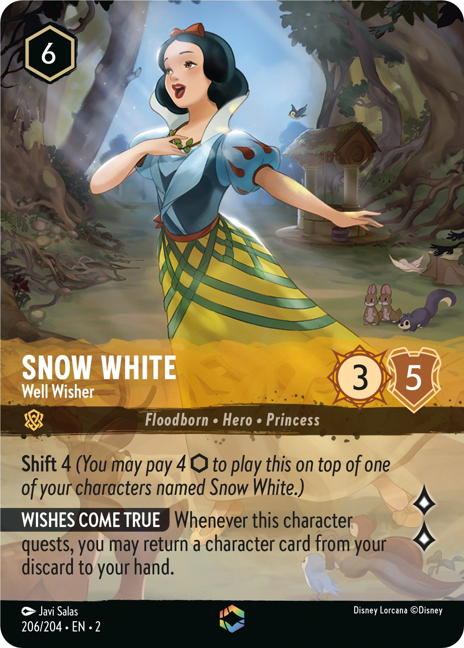 Snow White - Well Wisher (Enchanted) (206/204) [Rise of the Floodborn] | Webway Games
