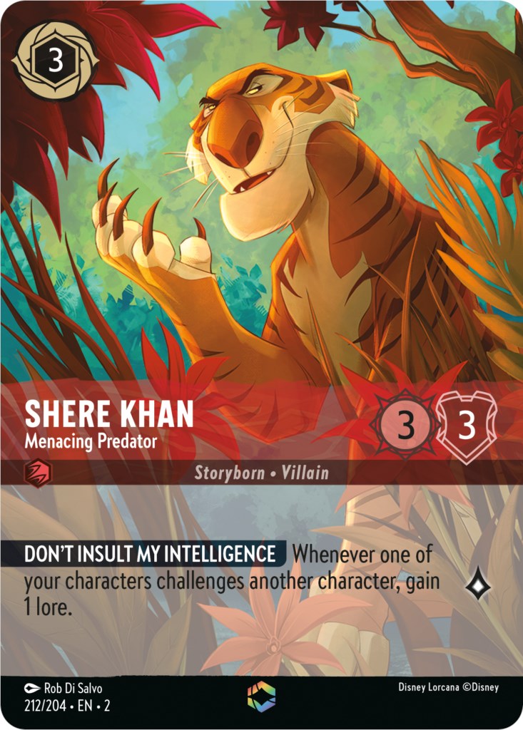 Shere Khan - Menacing Predator (Enchanted) (212/204) [Rise of the Floodborn] | Webway Games