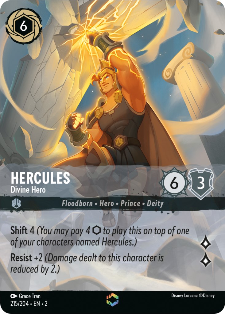 Hercules - Divine Hero (Enchanted) (215/204) [Rise of the Floodborn] | Webway Games