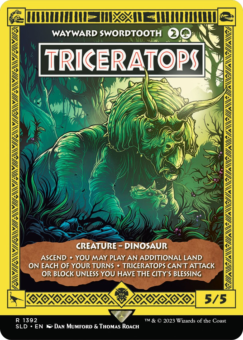 Triceratops - Wayward Swordtooth [Secret Lair Drop Series] | Webway Games