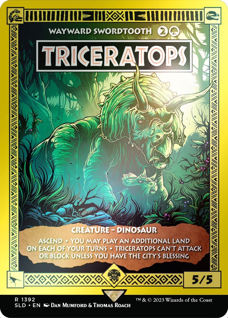 Triceratops - Wayward Swordtooth (Rainbow Foil) [Secret Lair Drop Series] | Webway Games