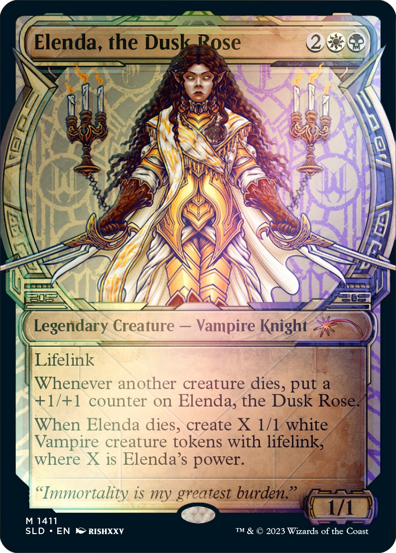 Elenda, the Dusk Rose (Rainbow Foil) [Secret Lair Drop Series] | Webway Games